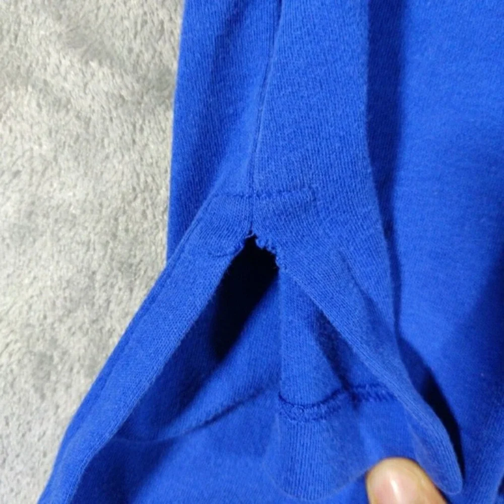 Polo by Ralph Lauren Shirt Men's L Blue Polo with Yellow Pony‎ Logo Vintage
